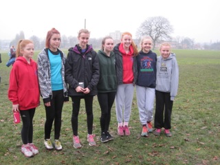 Under 15 girls’s team February 15th: Alicia Tanner, Martha Clifford, Charlotte Knight, Megan Nicod, Ellen Bowen, Alice Battey, Amy Mijovic-Couldwell