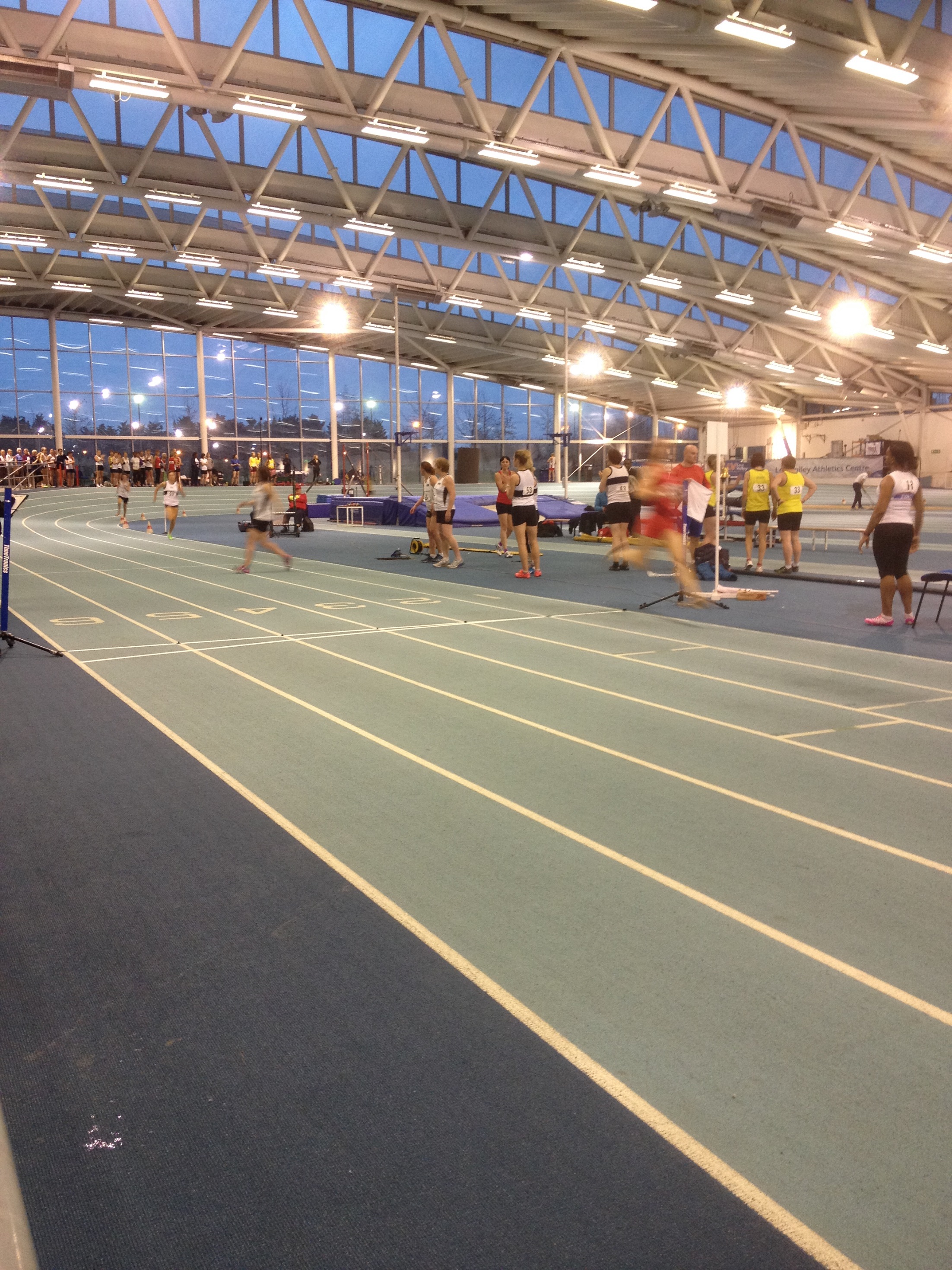 Joanne Frost completing the relay
